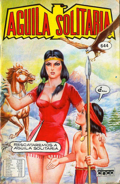 Cover for Aguila Solitaria (Editora Cinco, 1976 series) #644