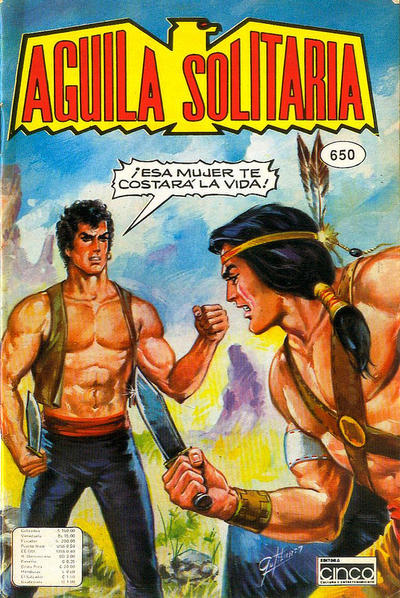 Cover for Aguila Solitaria (Editora Cinco, 1976 series) #650
