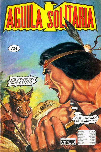 Cover for Aguila Solitaria (Editora Cinco, 1976 series) #724