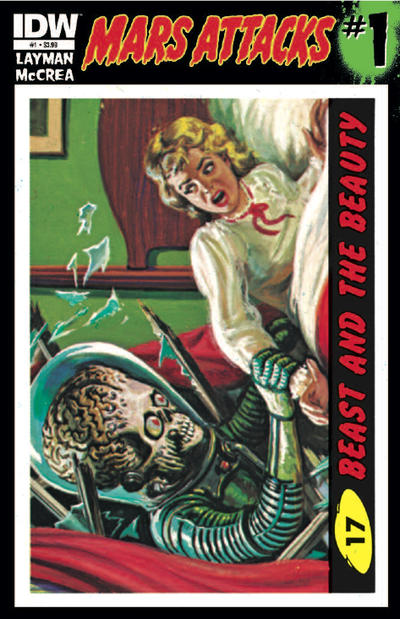 Cover for Mars Attacks (IDW, 2012 series) #1 [Card 17 variant]