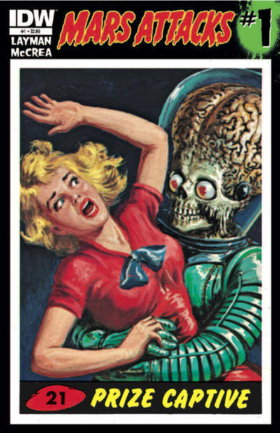 Cover for Mars Attacks (IDW, 2012 series) #1 [Card 21 variant]