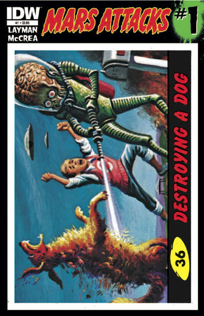 Cover for Mars Attacks (IDW, 2012 series) #1 [Card 36 variant]