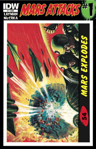 Cover for Mars Attacks (IDW, 2012 series) #1 [Card 54 variant]