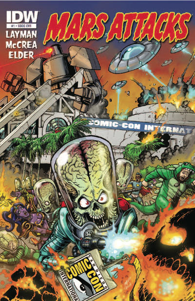 Cover for Mars Attacks (IDW, 2012 series) #1 [San Diego Comic-Con variant]