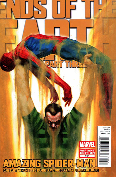 Cover for The Amazing Spider-Man (Marvel, 1999 series) #684 [Variant Edition - Gabriele Dell'Otto Cover]