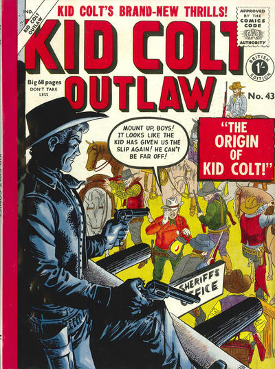 Cover for Kid Colt Outlaw (Thorpe & Porter, 1950 ? series) #43