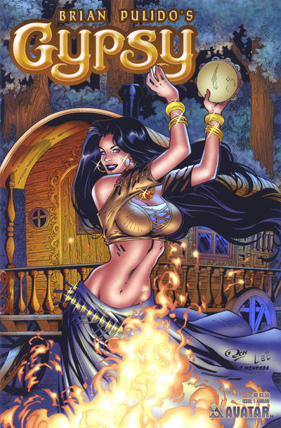 Cover for Brian Pulido's Gypsy (Avatar Press, 2005 series) #1 [Variant 1-B: Ron Adrian Cover]