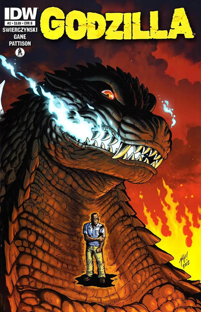 Cover for Godzilla (IDW, 2012 series) #2 [Cover B - Matt Frank]
