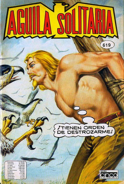 Cover for Aguila Solitaria (Editora Cinco, 1976 series) #619