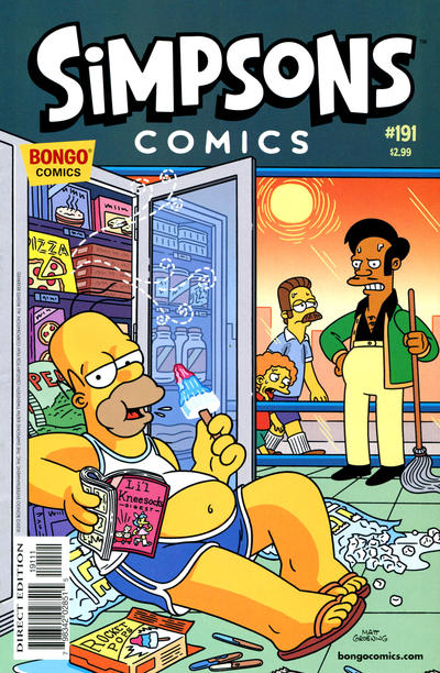 Cover for Simpsons Comics (Bongo, 1993 series) #191