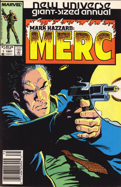 Cover for Mark Hazzard: Merc Annual (Marvel, 1987 series) #1 [Newsstand]