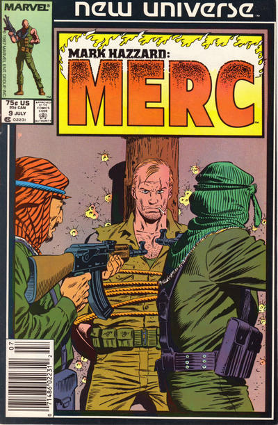 Cover for Mark Hazzard: Merc (Marvel, 1986 series) #9 [Newsstand]
