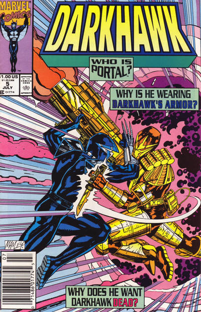 Cover for Darkhawk (Marvel, 1991 series) #5 [Newsstand]