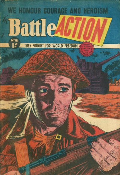 Cover for Battle Action (Horwitz, 1954 ? series) #18