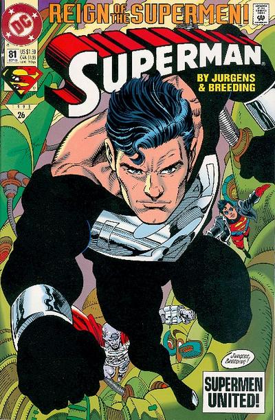 Cover for Superman (DC, 1987 series) #81 [Direct]