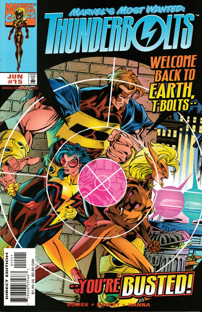 Cover for Thunderbolts (Marvel, 1997 series) #15