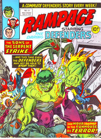 Cover for Rampage (Marvel UK, 1977 series) #21