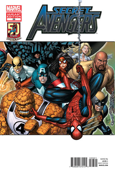 Cover for Secret Avengers (Marvel, 2010 series) #28 [Amazing Spider-Man In Motion Variant Cover]