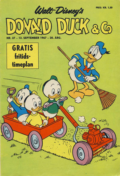 Cover for Donald Duck & Co (Hjemmet / Egmont, 1948 series) #37/1967