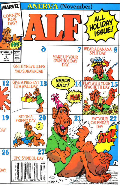 Cover for ALF (Marvel, 1988 series) #9 [Direct]
