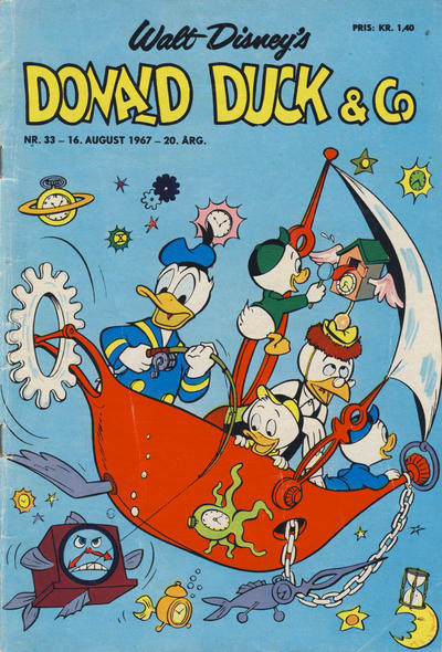 Cover for Donald Duck & Co (Hjemmet / Egmont, 1948 series) #33/1967