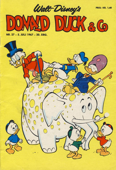 Cover for Donald Duck & Co (Hjemmet / Egmont, 1948 series) #27/1967