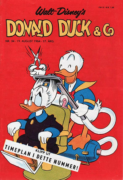 Cover for Donald Duck & Co (Hjemmet / Egmont, 1948 series) #34/1964