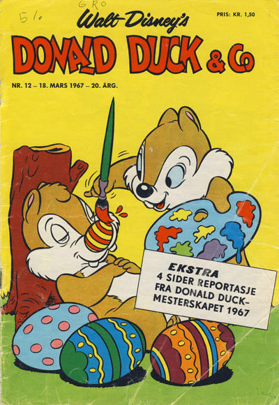 Cover for Donald Duck & Co (Hjemmet / Egmont, 1948 series) #12/1967
