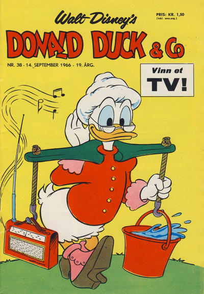Cover for Donald Duck & Co (Hjemmet / Egmont, 1948 series) #38/1966