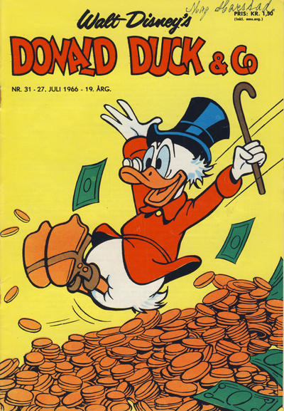 Cover for Donald Duck & Co (Hjemmet / Egmont, 1948 series) #31/1966