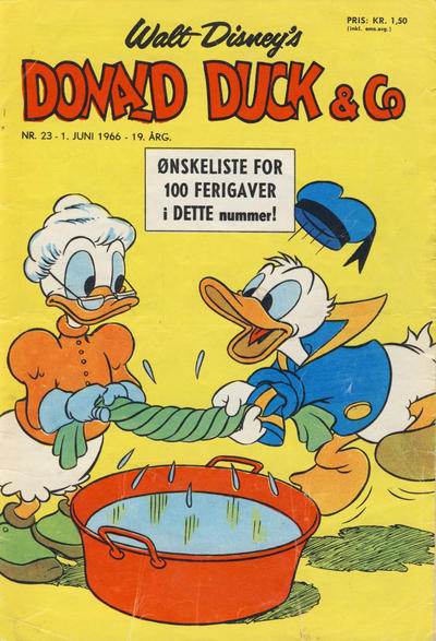 Cover for Donald Duck & Co (Hjemmet / Egmont, 1948 series) #23/1966