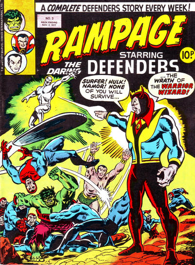 Cover for Rampage (Marvel UK, 1977 series) #3