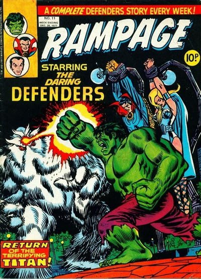 Cover for Rampage (Marvel UK, 1977 series) #11