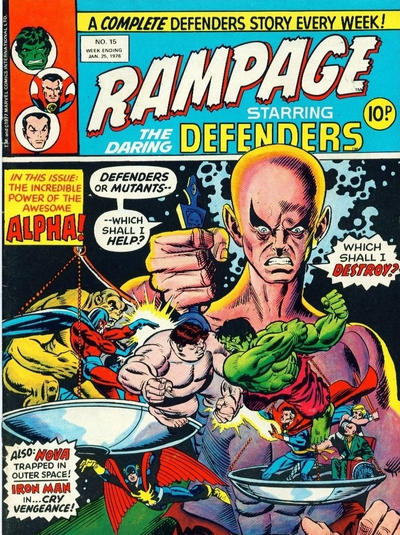 Cover for Rampage (Marvel UK, 1977 series) #15