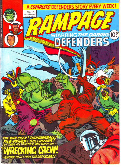 Cover for Rampage (Marvel UK, 1977 series) #17