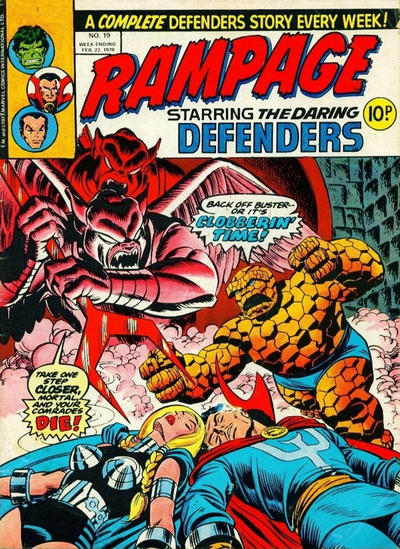 Cover for Rampage (Marvel UK, 1977 series) #19