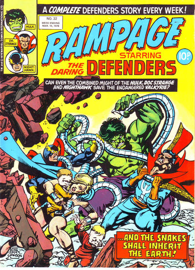 Cover for Rampage (Marvel UK, 1977 series) #22