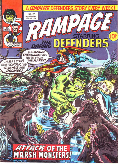 Cover for Rampage (Marvel UK, 1977 series) #27