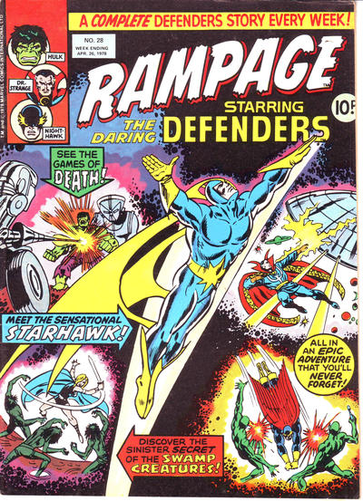 Cover for Rampage (Marvel UK, 1977 series) #28