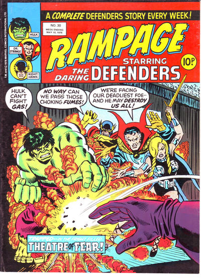 Cover for Rampage (Marvel UK, 1977 series) #30