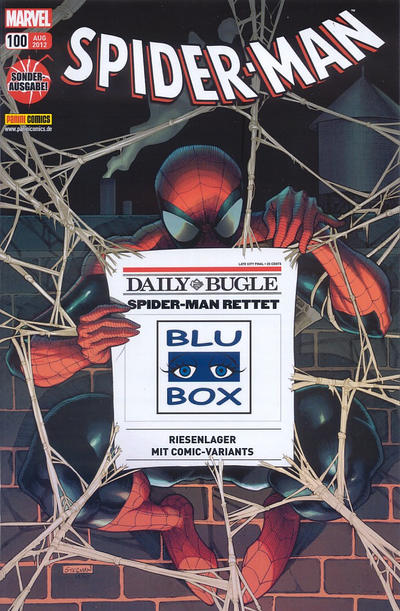 Cover for Spider-Man (Panini Deutschland, 2004 series) #100 [Blu Box]