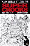Cover Thumbnail for Supercrooks (2012 series) #3 [Variant Sketch Cover by Leinil Yu]