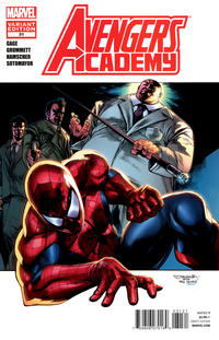 Cover for Avengers Academy (Marvel, 2010 series) #31 [Amazing Spider-Man In Motion Variant Cover by Stephen Segovia]
