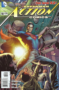 Cover Thumbnail for Action Comics (DC, 2011 series) #10 [Bryan Hitch Cover]