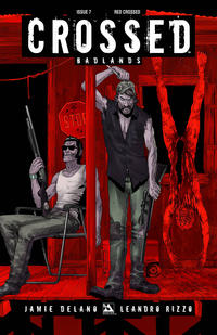 Cover Thumbnail for Crossed Badlands (Avatar Press, 2012 series) #7 [Incentive Red Crossed Cover - Jacen Burrows]