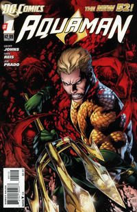 Cover for Aquaman (DC, 2011 series) #1 [Second Printing]