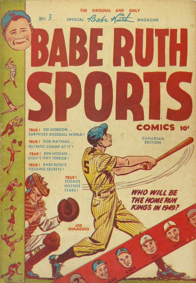 Cover for Babe Ruth Sports Comics (Super Publishing, 1949 series) #3