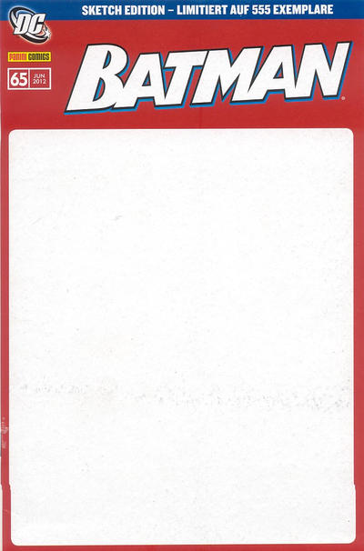Cover for Batman (Panini Deutschland, 2007 series) #65 [Sketch Edition]