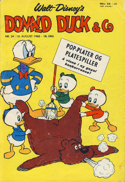 Cover for Donald Duck & Co (Hjemmet / Egmont, 1948 series) #34/1965
