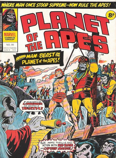 Cover for Planet of the Apes (Marvel UK, 1974 series) #86